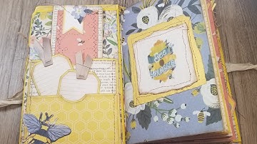 P4: Craft With Me! A New File Folder Journal!!  Part 4: Memo Pad & Decorative Papers