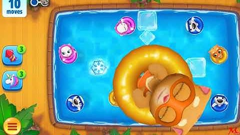 Talking Tom Pool Level 105 - Walkthrough