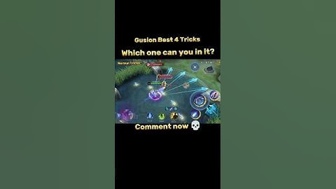 Which one can you in it? Gusion Best 4 Tricks mobile legends #ml2b #gusion #tutorial #shorts