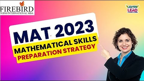 MAT 2023 | Mathematical Skills | Preparation Strategy | #mat2023 #mba2023