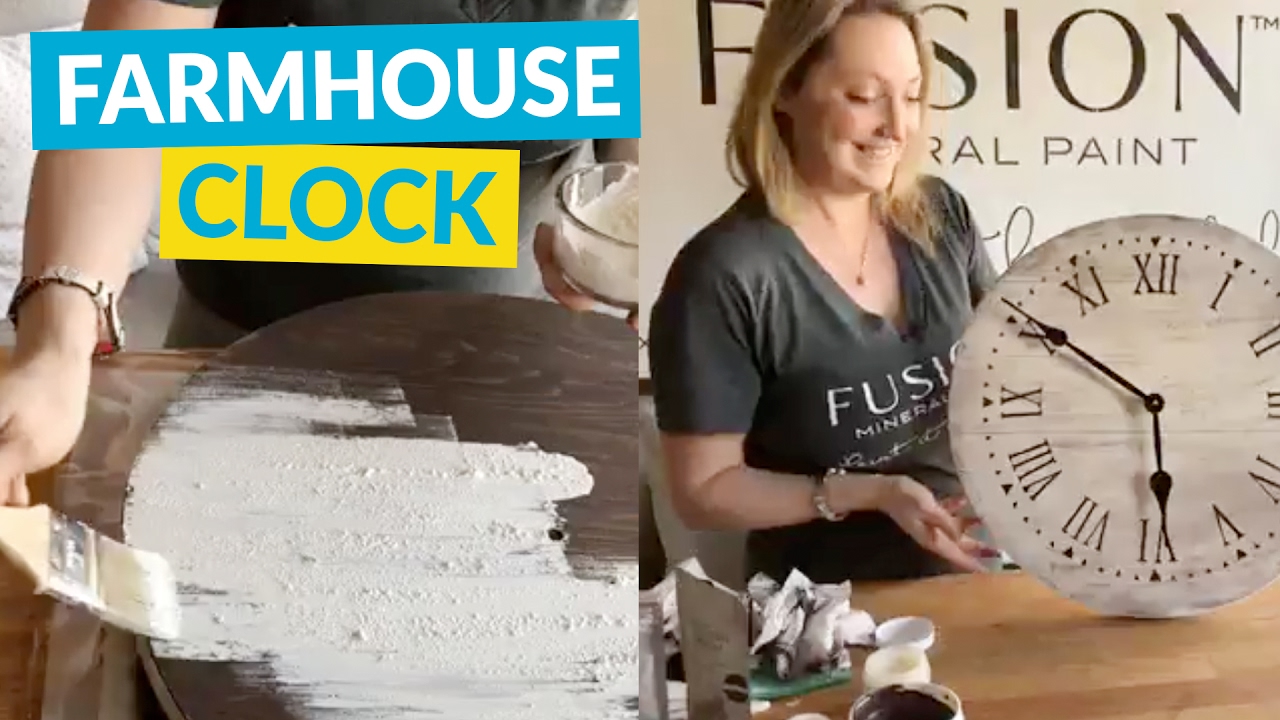 DIY Farmhouse Style Clock - DIY Farmhouse Style Clock