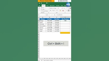 #ExcelShort 40 - Excel Trick To Calculate Time Difference