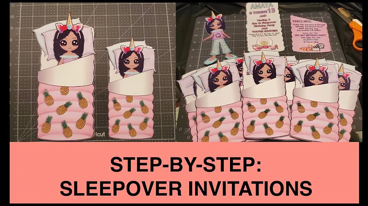 Step By Step Sleepover Invitations: Design