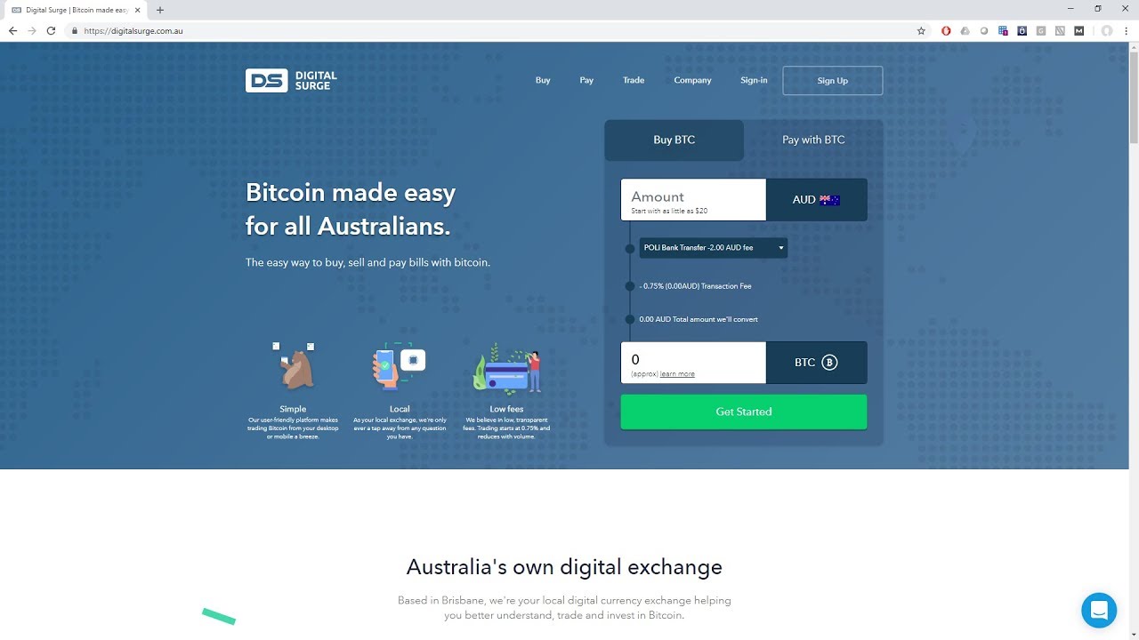 Digital Surge Australian Bitcoin Exchange Site Walk Through - 