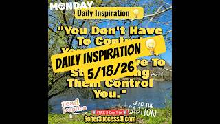🗣STOP Letting Your Thoughts Control Your Actions‼️💪 #DailyInspiration #MorningQuote #SoberCoach