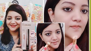 Flawless facial/brow hair  remover |detailed review& demo|does it work or not|B&H secrets by neha