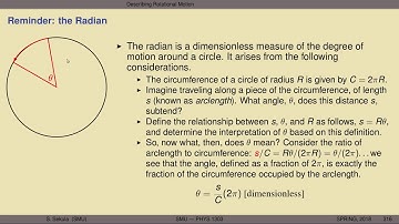 PHYS1303 - Lecture 19 - Rotational Motion