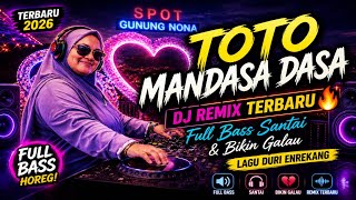 Download lagu TOTO MANDASA DASA DJ REMIX TERBARU 🔥 Full Bass Santai & Bikin Galau | Lagu Duri Enrekang