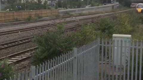GWR Class 800 passes Taunton at speed
