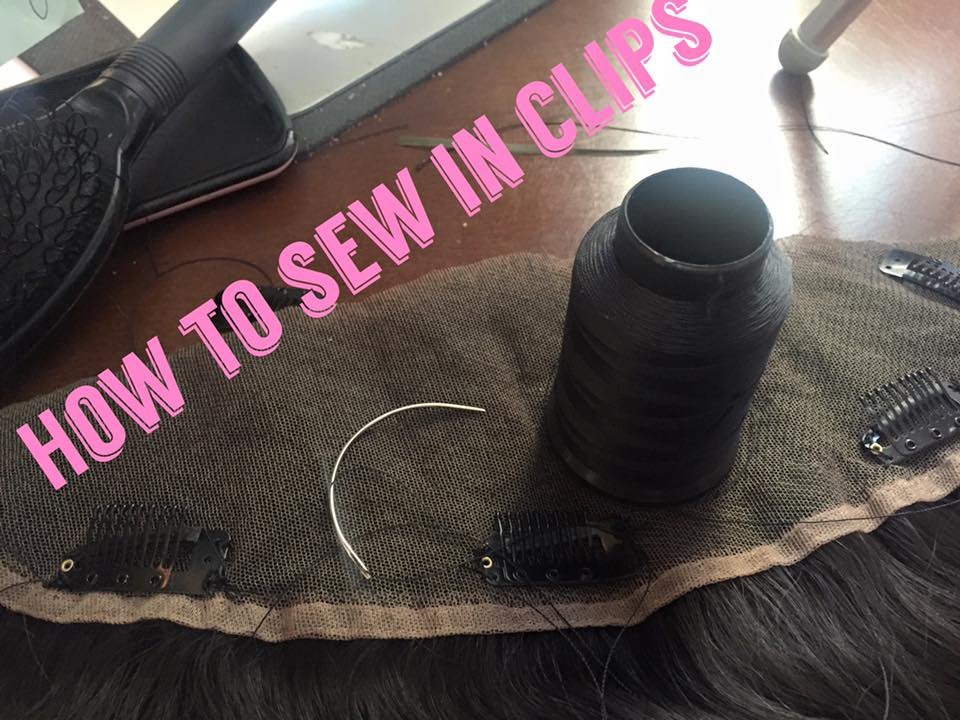 HOW TO SEW CLIPS INTO TOPPER/CLOSURE YouTube