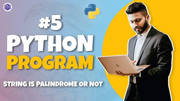 #5 Python🐍 Program for Interview Preparation | Find string is palindrome or not | Python Programming