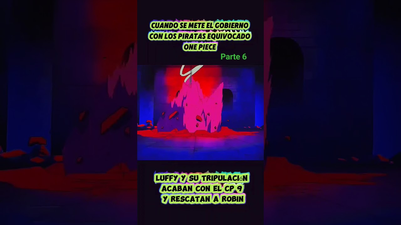 luffy rescata a Robin del CP 9 