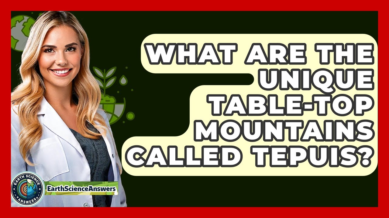 What Are The Unique Table-top Mountains Called Tepuis? - Earth Science Answers