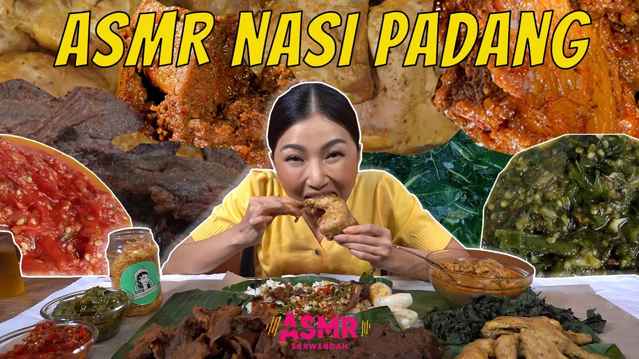 Bikin Nafsu Makan Naik! Sarwendah ASMR Makan Nasi Padang Pakai Dendeng!