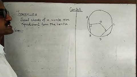 circles 5  theorem 10.6 class 9 maths