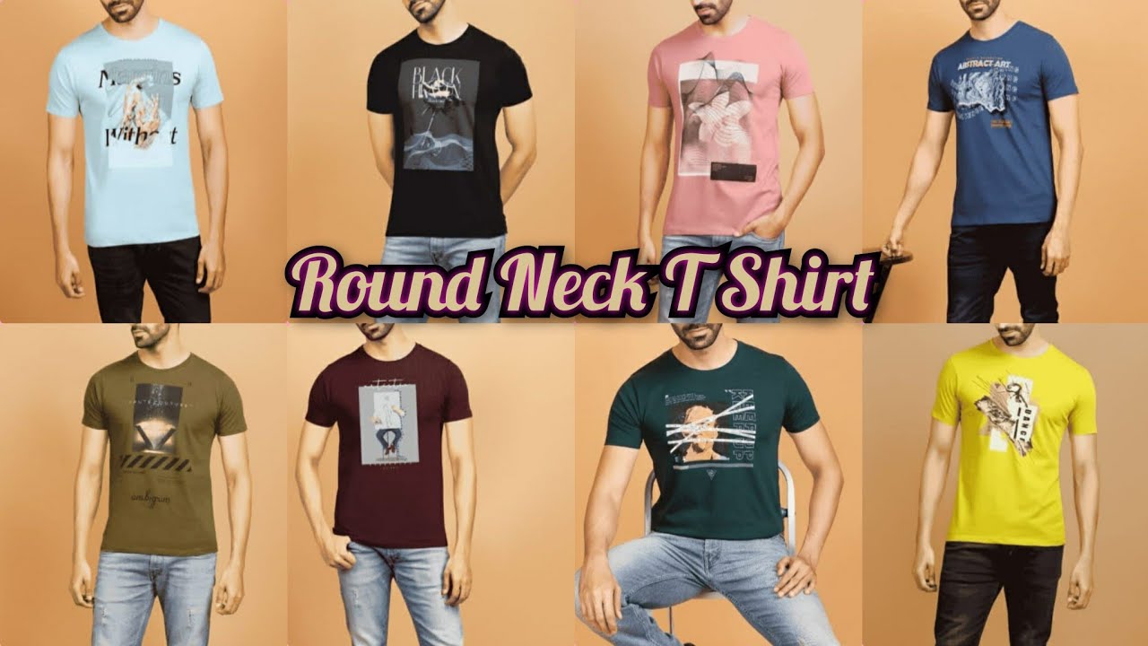 round neck t shirt for men t shirts under 500 fashionatoz YouTube