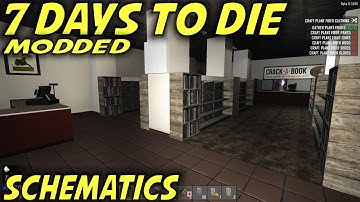 7 Days to Die Modded | Auger, Shotgun & AK Schematics | MP Let