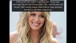 Hilary Duff   husband Mike Comrie split after three years of marriage