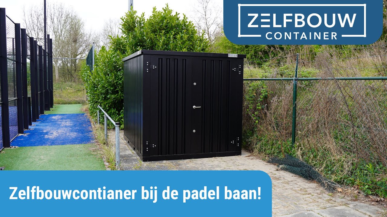 Opslagbox kopen voor Sportmateriaal? Zelfbouwcontainer bij de Padelbaan!