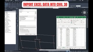 How to Import Survey Data from Microsoft Excel into Autocad Civil 3D