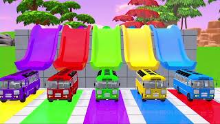 Long Slide Game With Cow Elephant Gorilla Hippopotamus Tiger 3d Animal Game live 134