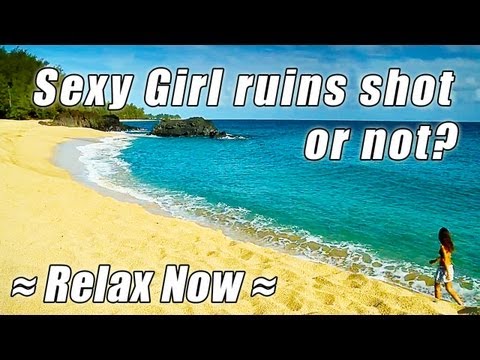 Does Sexy Girl on a Hawaiian Beach ruin a relaxing HAWAII BEACHES Shot or Not? Romantic Music HD