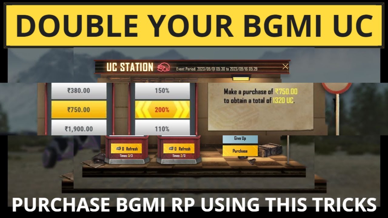 200% Luck in UC Station | Double Your BGMI UC | New Trick to Double UC in BGMI | MDA Gaming