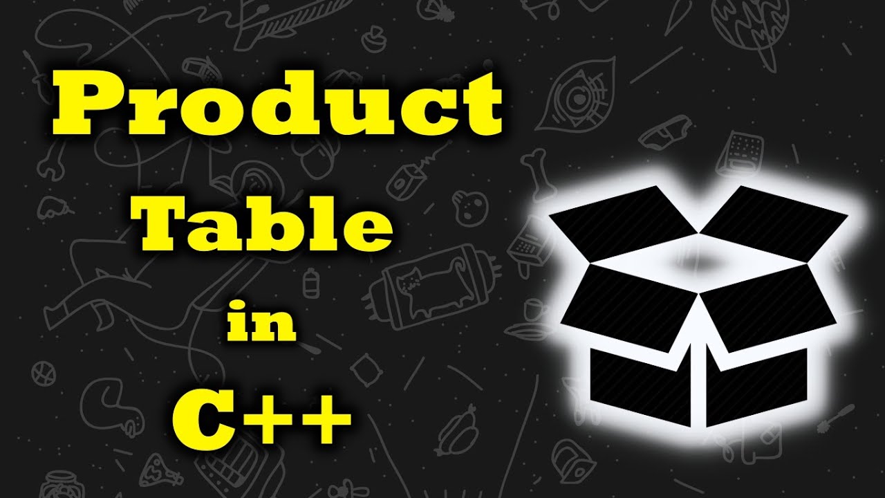 Product Table in C++ | C++ Program | Dev-C++ - YouTube