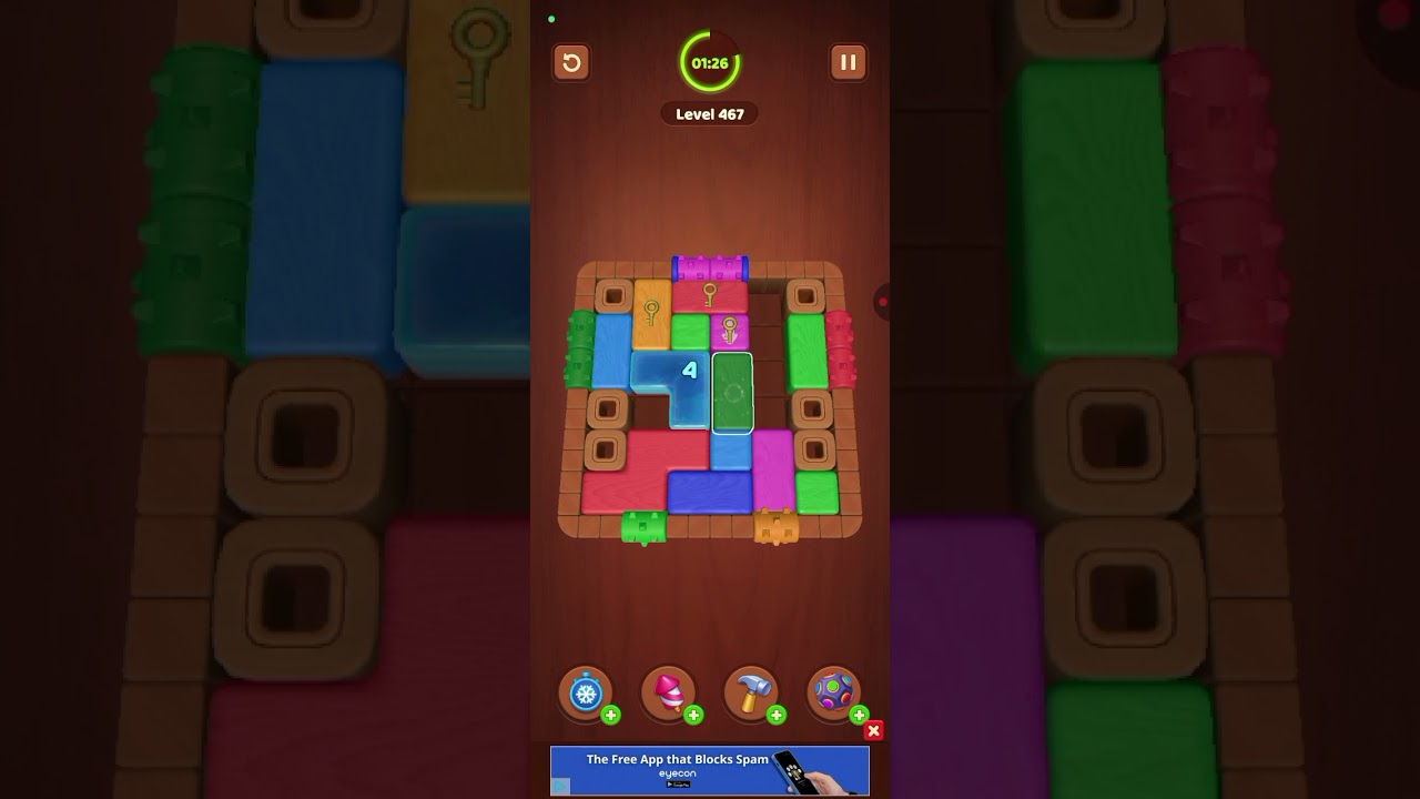 467 Level wood block jam game 2025