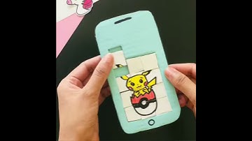 How to make a paper iphone games / How to make a cardboard Puzzle game! Puzzle game / DIY / #shorts