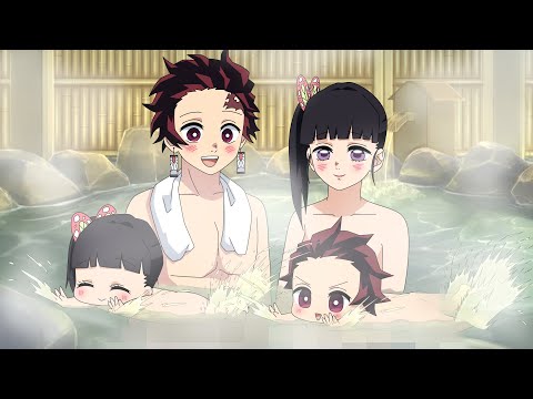 【鬼滅の刃】炭カナ家族の温泉旅行。鬼のいない平和な世界で夫婦子供水入らずの一時【炭治郎/カナヲ/時透無一郎/きめつのやいば/アニメ2期/遊郭編/声真似】