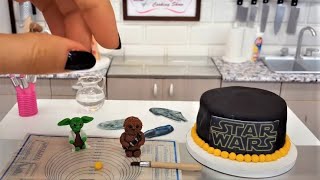 Mini STAR WARS cake 🐶🍰🎦 /real mini cooking / mini food / tiny kitchen / YODA cake