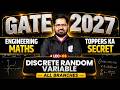 Engineering Mathematics 06 | Discrete Random Variable | All Branch | GATE 2027 Preparation