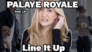 Basic White Girl Reacts To PALAYE ROYALE - Line It Up feat. LP Resimi