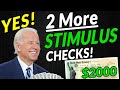 YES!! TWO MORE Stimulus Checks!? + Student Loan Forgiveness + SSI, SSDI, VA Railroad Stimulus Update