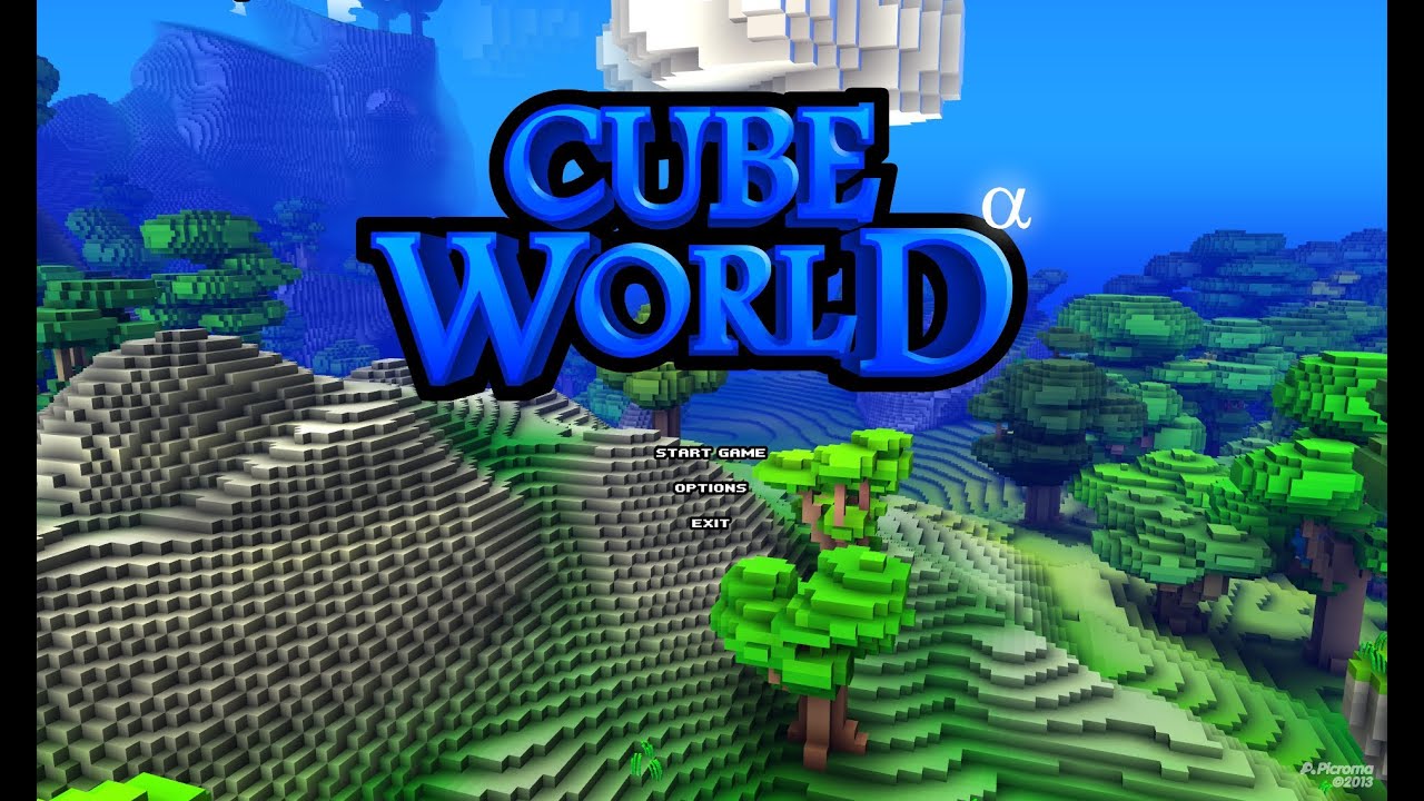 Cubeworld fun. Cube World. Cube World факел.