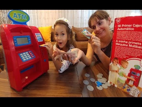 ATM Para çek para yatır ,Eğlenceli çocuk videosu, toys unboxing - YouTube