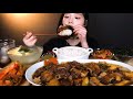 SUB)당면 듬뿍 넣은 소갈비찜 먹방 흰쌀밥 총각김치 겉절이까지 리얼사운드 Galbi-jjim (Steamed beef ribs) Mukbang ASMR