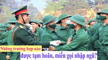 Những trường hợp nào được tạm hoãn, miễn gọi nhập ngũ?