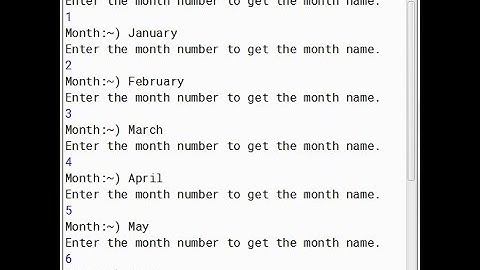 WAP In Java To Enter The Number Of A Month And Get The Month Name