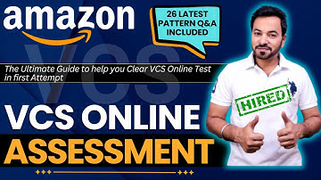 Amazon VCS online test 2025 | Amazon VCS assessment Latest Pattern