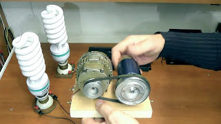 Comparison small alternator 220V & 220V electronic inverter