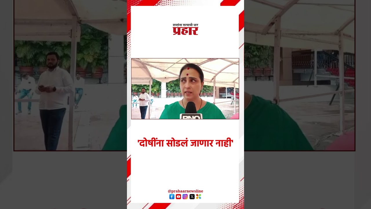 Chitra Wagh | 'दोषींना सोडलं जाणार नाही'