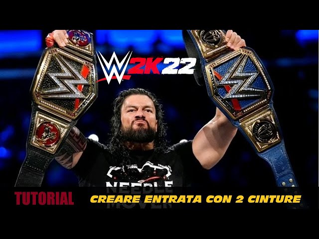 TUTORIAL: ENTRATA CON 2 CINTURE SU WWE 2K22! [PS5-PS4 GAMEPLAY] - YouTube