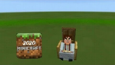 how to make a chair in minicraft 2020 ( you can also sit on it ) | Mini Craft