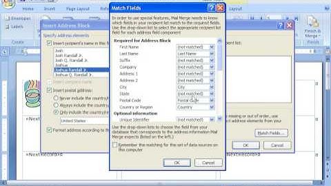 Word 2007 Demo: Part 3, Create mailing labels