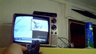 RCA 53″ Antenna Mast Mount Extension For mom - how I hooked up the antennas