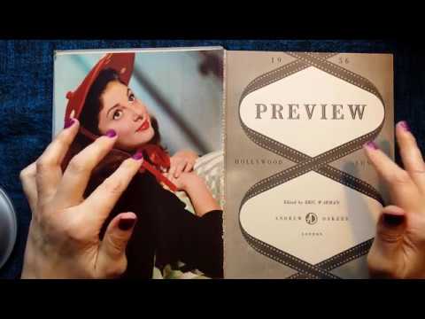 ASMR | Whispered Reading of old 1956 Hollywood & London Movie Stars Book