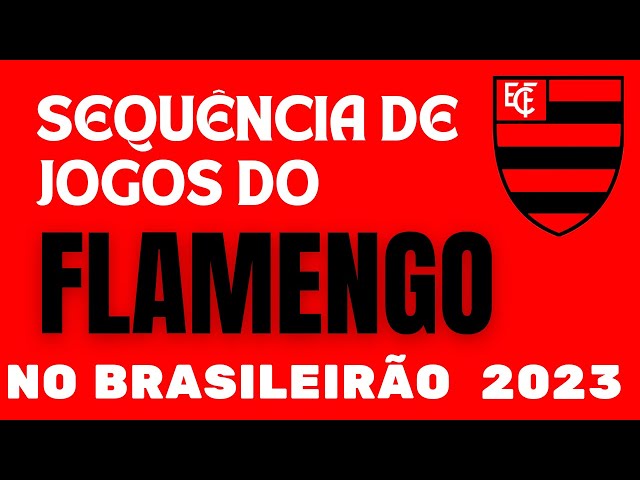 A tabela de jogos do Flamengo até o fim do Brasileirão 2023