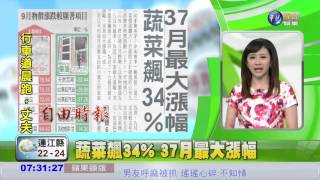 蔬菜飆34% 37月最大漲幅